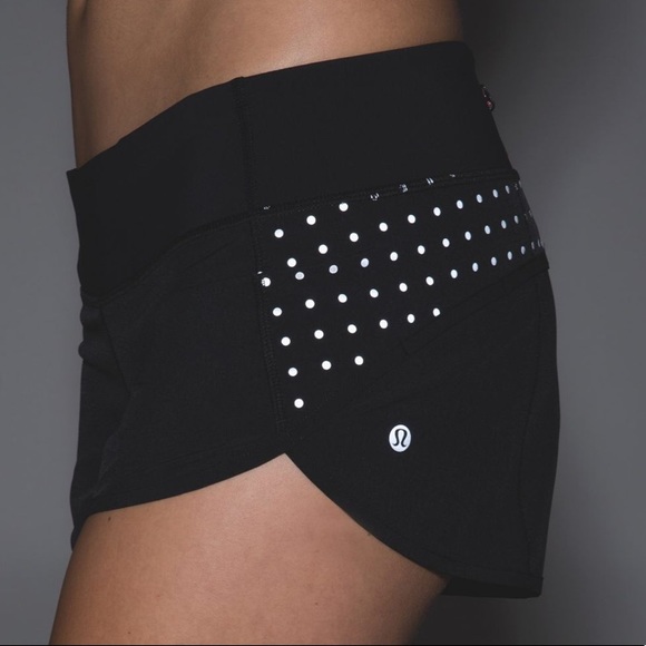 lululemon athletica Pants - Lululemon Speed Short Reflective Polka Dots